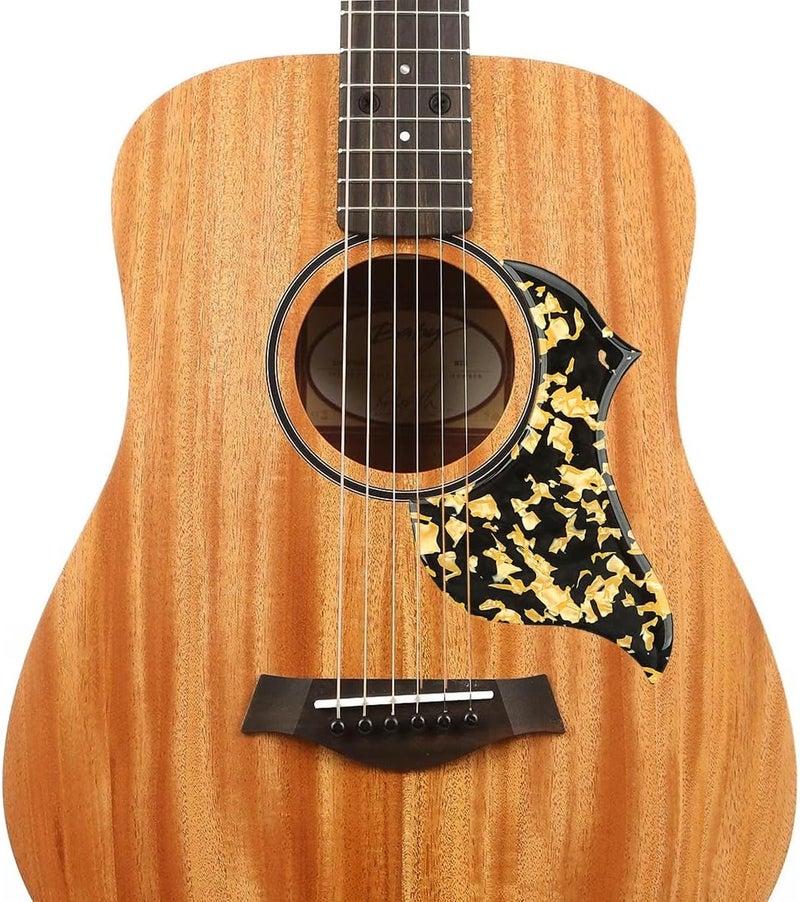 Domofa Acoustic Guitar Pickguard Thick Pick Guard Self Adhesive for Acoustic Guitar Replacement Parts (Yellow/Black Spots) - Image 3